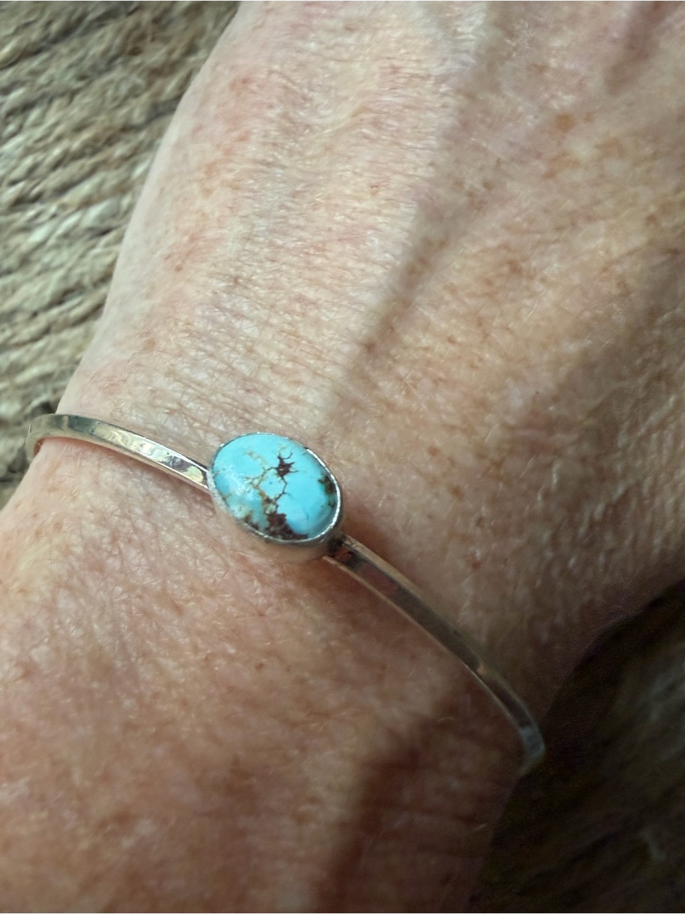 Verley Betone Golden Hills Turquoise Stone Sterling Silver Bracelet - Jewelry - Picture 3 of 8